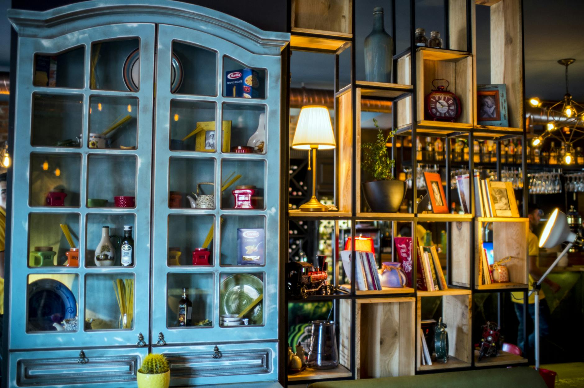 Making the Most of Narrow Spaces with Decorative Shelving in a comfortable everyday home
